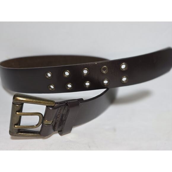 Men's Size 38 NT Jeans Genuine Leather Belt (Color: Saddle Brown) New - Picture 2 of 8